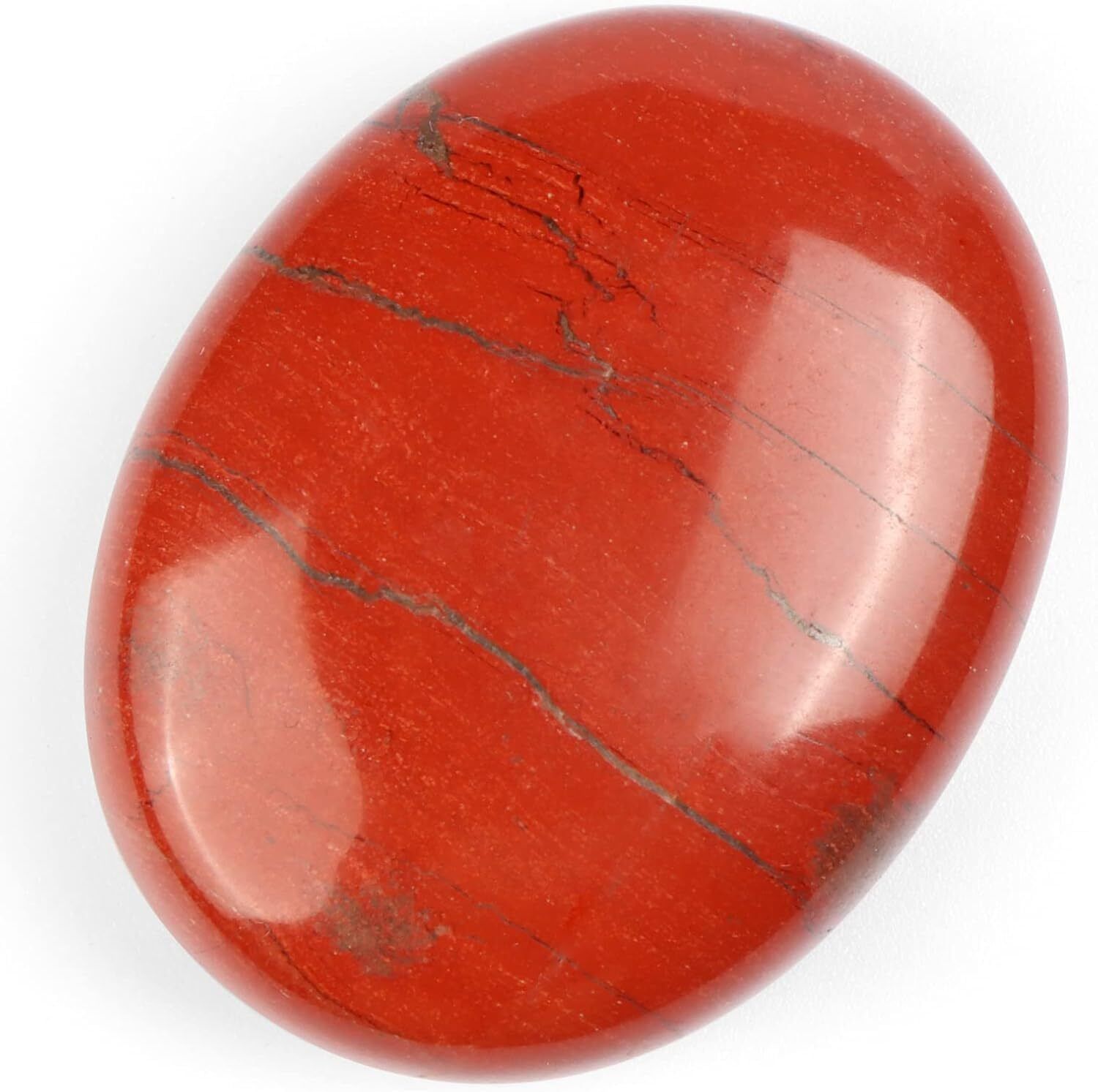 Red Jasper Palm Stone Crystal Jasper Large Crystal Palm Stone Polished Polished Oval Crystal Stone-image-49