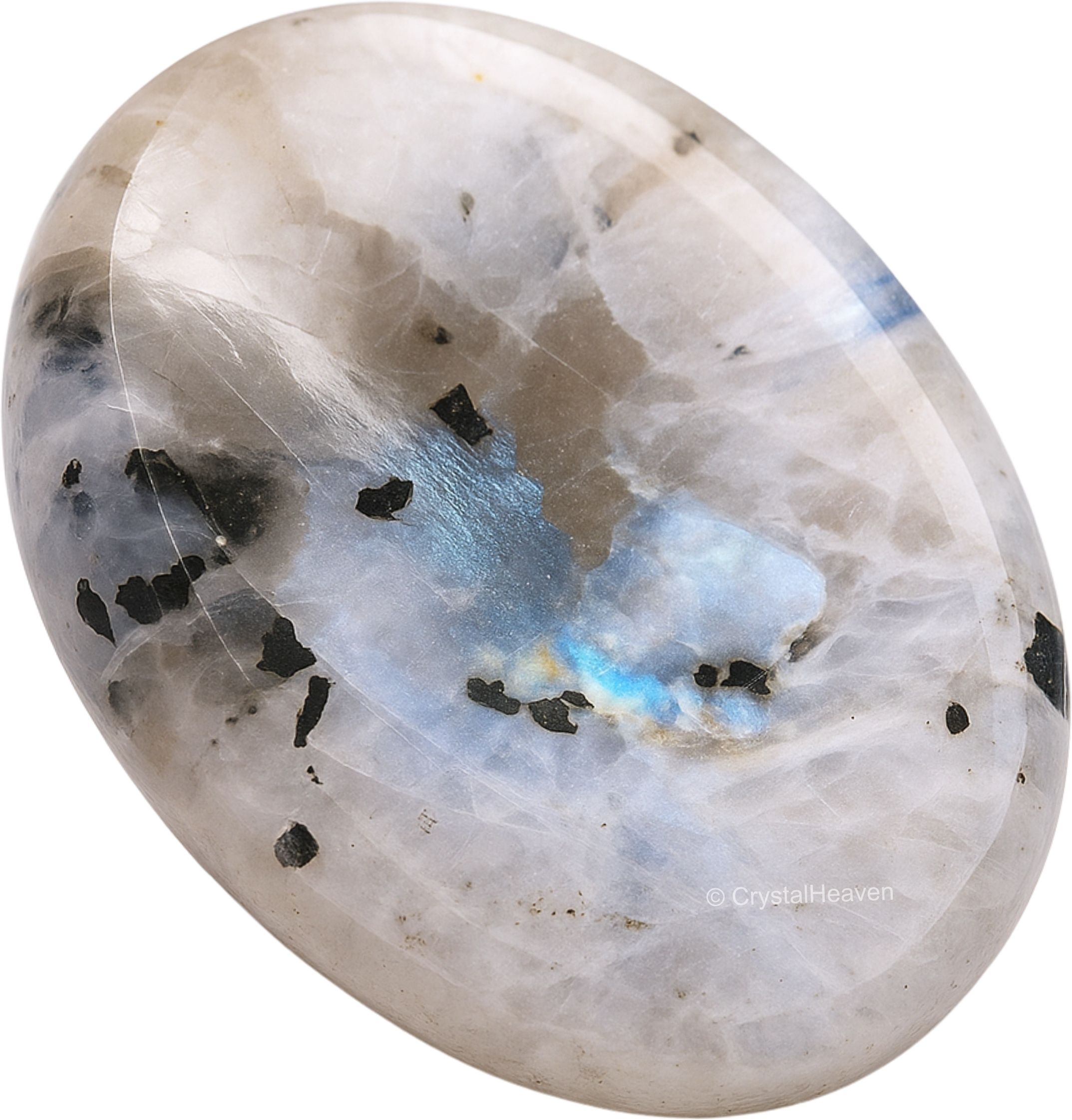 Rainbow Moonstone Crystal Thumb Worry Pebbles Stones For Anxiety Stress Polished Oval Crystal Pebbles-image-47