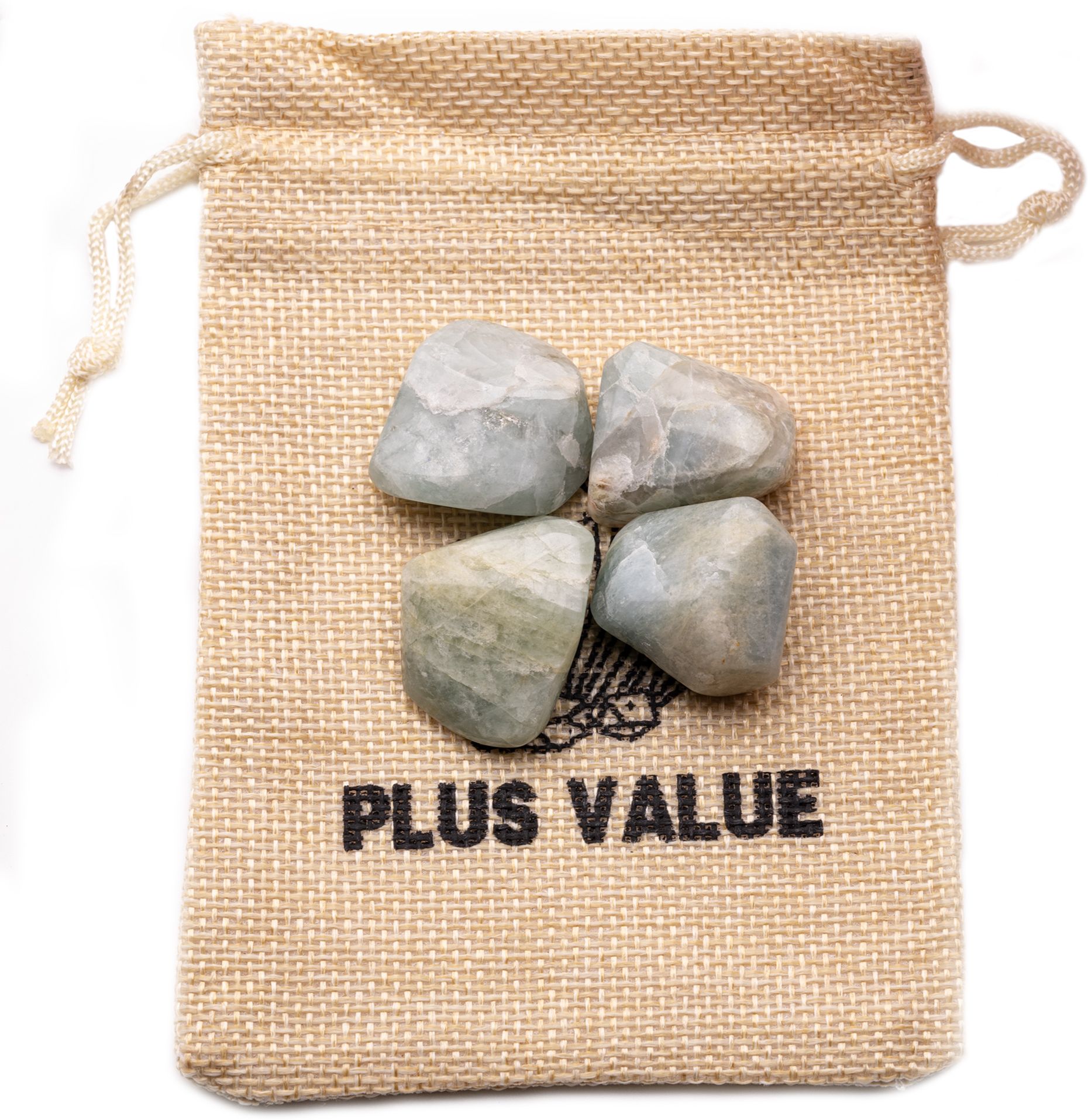 aquamarine-tumbled-50gm-jute-bag Regular Square Crystal Pebbles-image-1