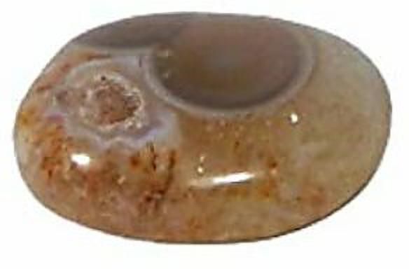 hoseki Nazar Malocchio Tibetan 2 Eye DZI Bead 25.4ct stone Regular Oval Crystal Stone-picture-26
