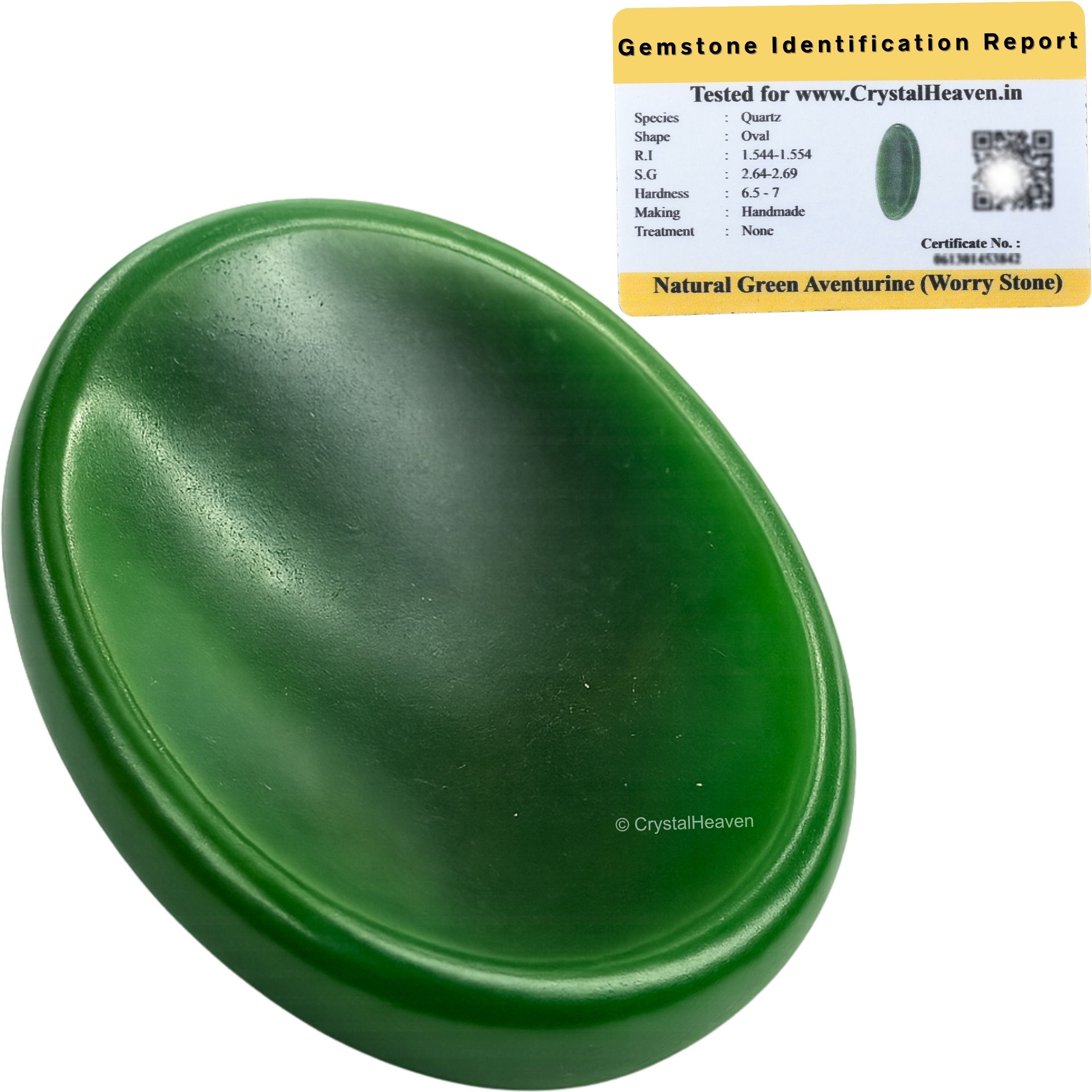 crystal heaven Dark Green Aventurine Crystal Thumb Worry Pebbles Stones For Anxiety Stress Polished Oval Crystal Pebbles-picture-13
