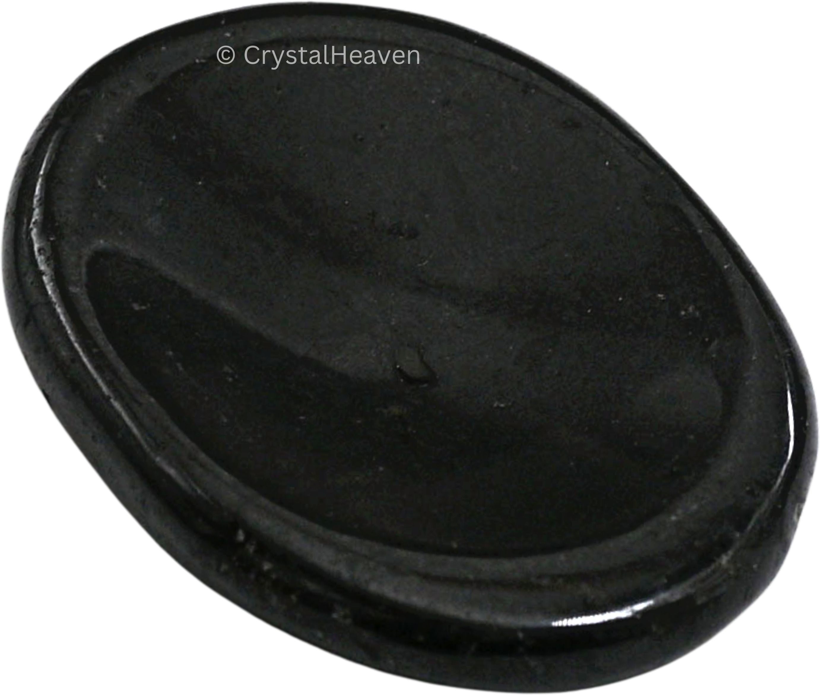 Black Tourmaline Crystal Thumb Worry Pebbles Stones For Anxiety Stress Polished Oval Crystal Pebbles-image-34