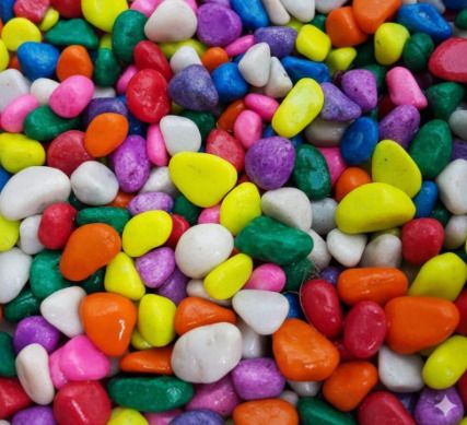 Pebbles Stones for Plants Pots, Aquarium/Fish Tank, Garden, Decoration Polished Asymmetrical Sandstone Pebbles-image-1