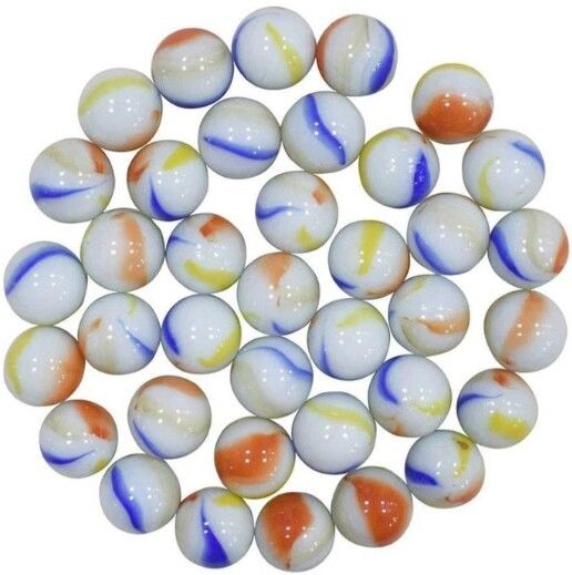 pmw Regular Round Marble Pebbles-100PCS- Painted Round Marble Pebbles-picture-9
