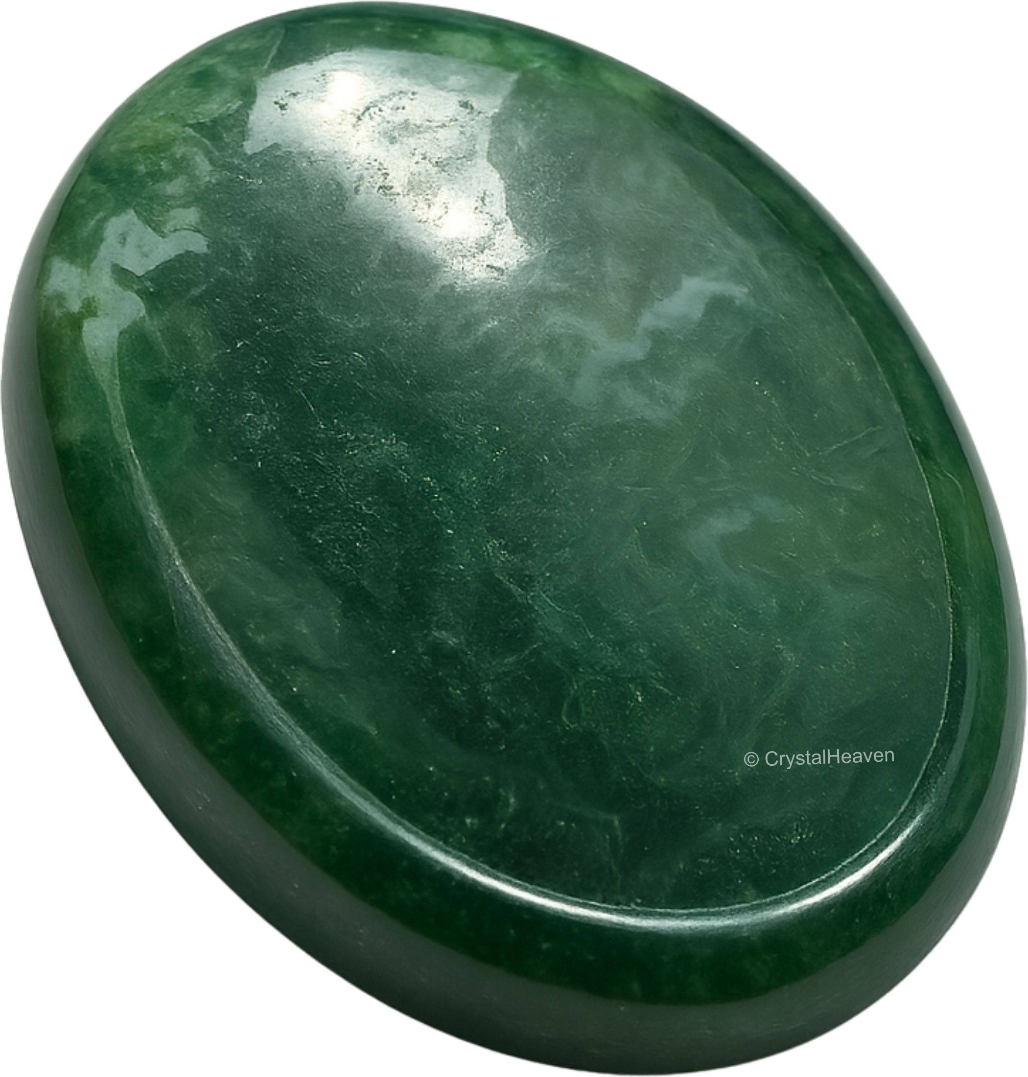 Moss Agate Crystal Thumb Worry Pebbles Stones For Anxiety Stress Relief Massage Polished Oval Crystal Pebbles-image-36