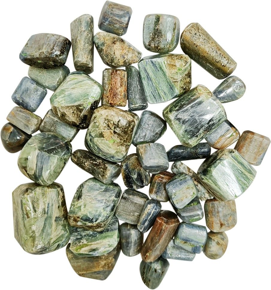 Blue Kynite Tumbled Stone 50 Gm,Blue Kynite Crystal Stone Pebble for Vastu,Decor Polished Asymmetrical Crystal Stone-image-18