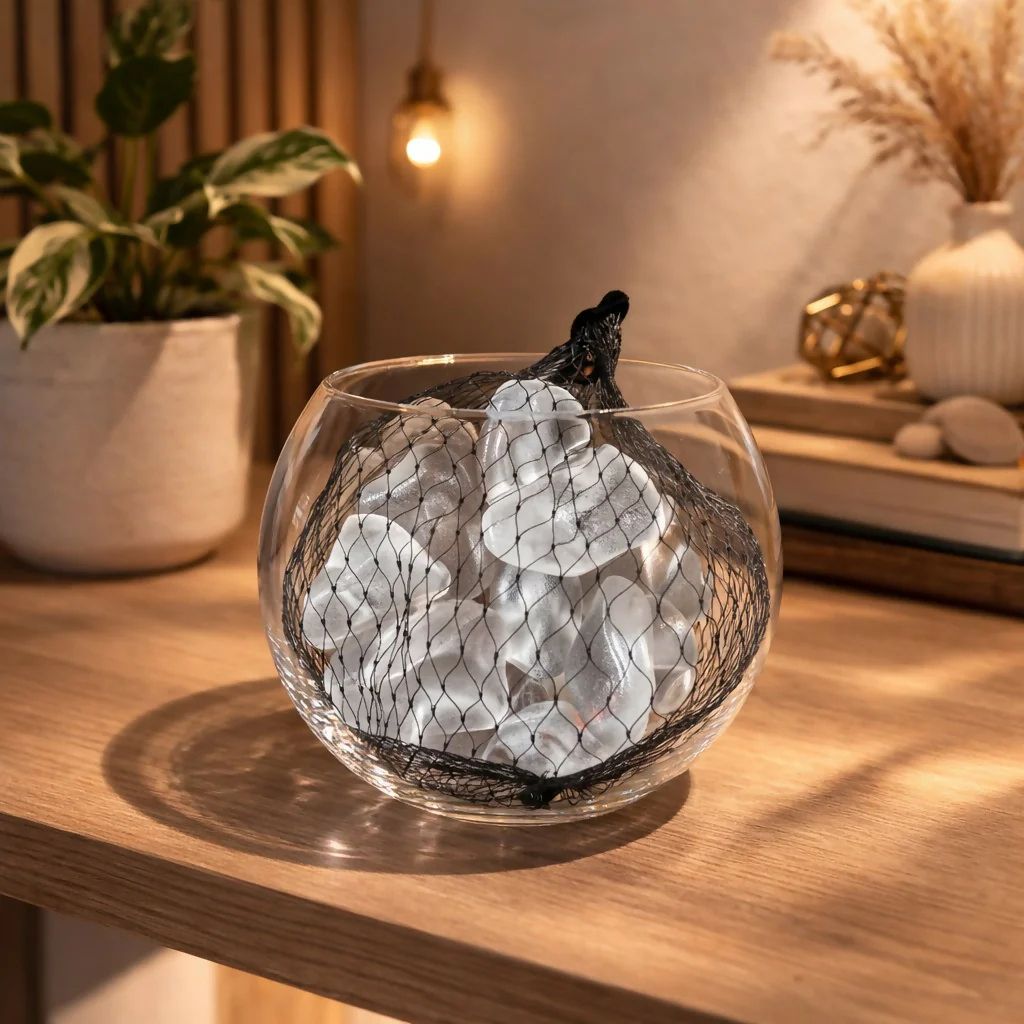 White Decorative Pebble Stones for Vase & Aquarium Decor 1 pak Polished Rectangular Crystal Pebbles-image-10