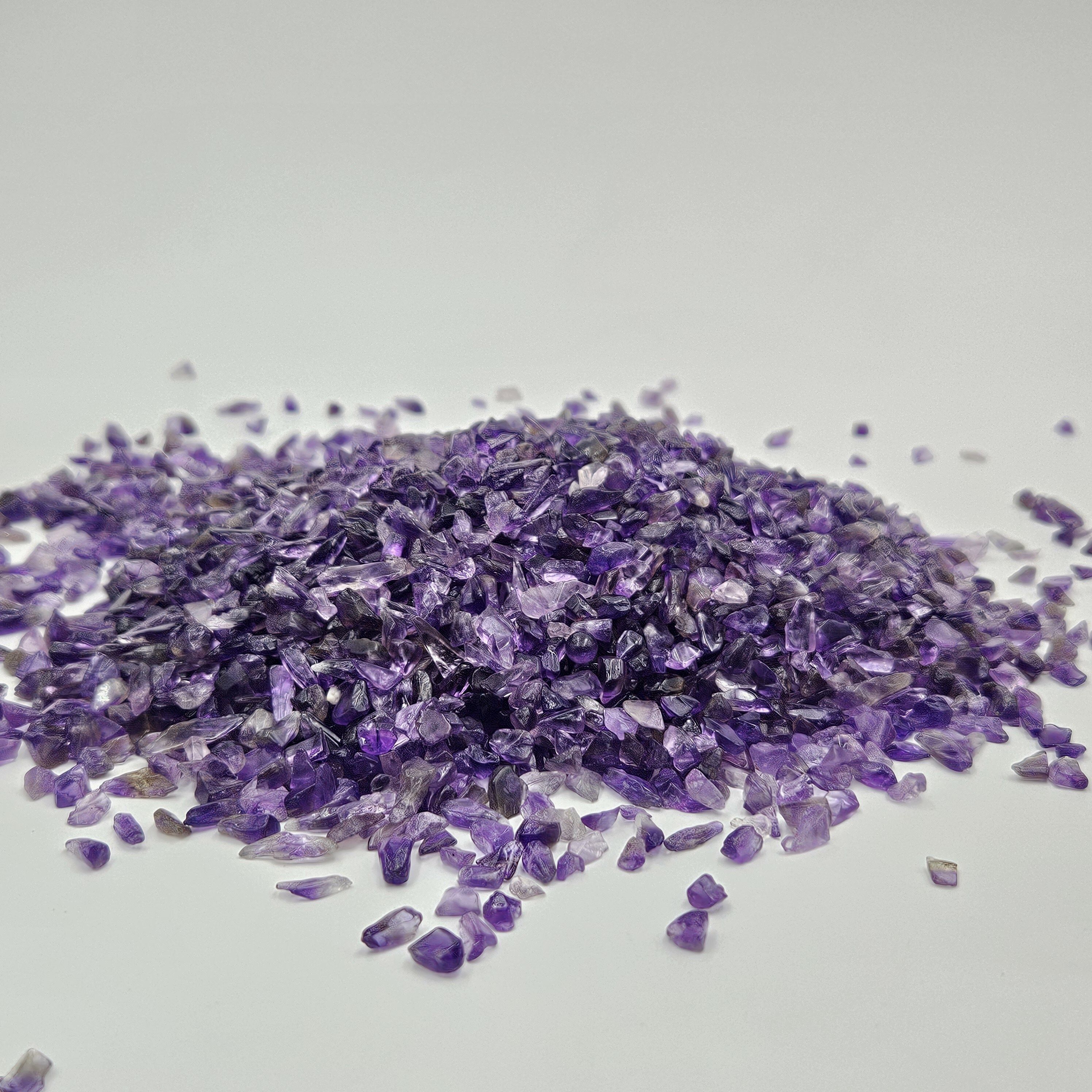shree exim Amethyst Crystal Chips | For Vastu, Home Decor, Reiki Healing Regular Asymmetrical Crystal Pebbles-picture-15
