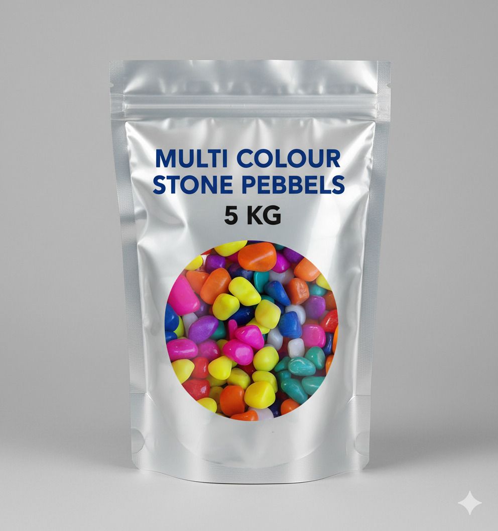 Multi-Colour Polished Stone Pebbles for Garden, Aquarium, Vase & Home Decor Regular Asymmetrical Marble Stone-image-30