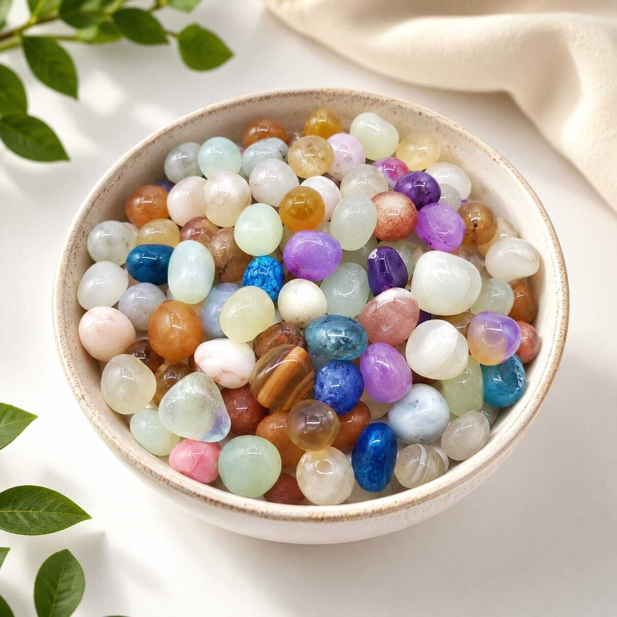 ONYX-MIX-500G-1020 Carved, Engraved, Polished Oval Onyx Stone-image-2