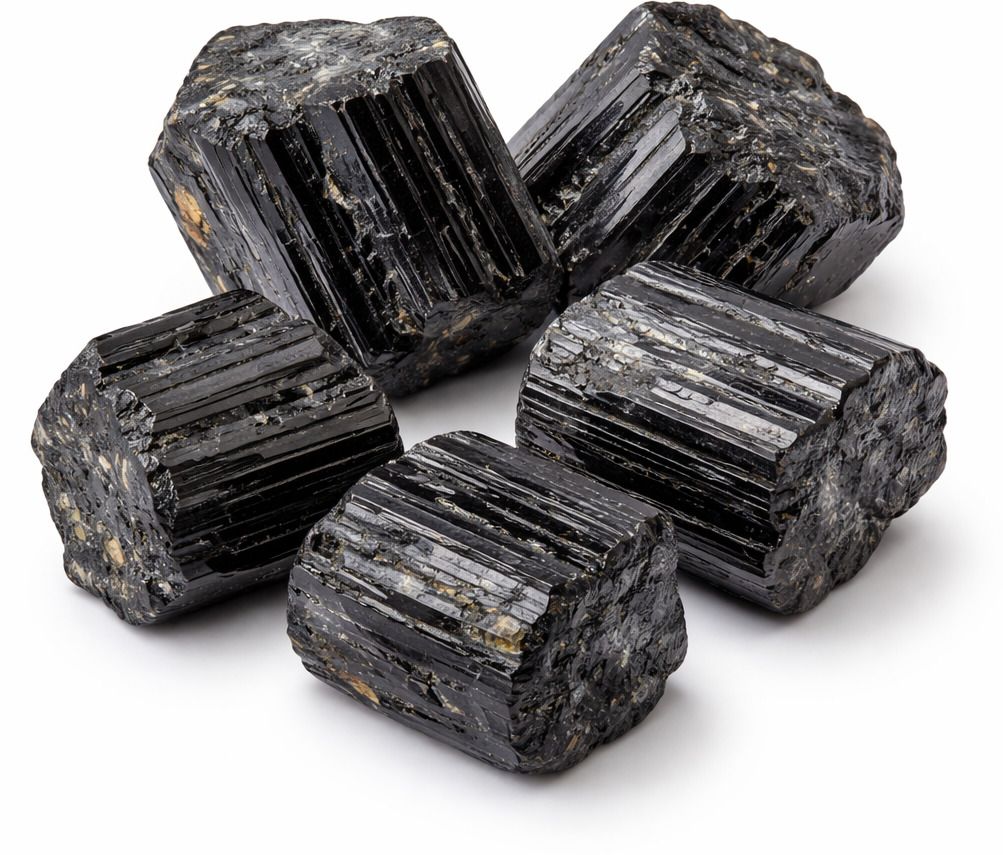 Black Tourmaline Rough Stone – 1 Kg Regular Asymmetrical Rock Stone-image-35