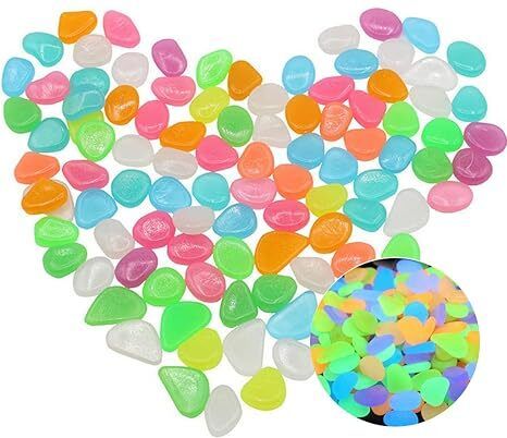 100PCS Radium Glossy Stone Multicolor Luminous Stones Regular Angular, Oval, Rectangular, Round Crystal Stone-image-18