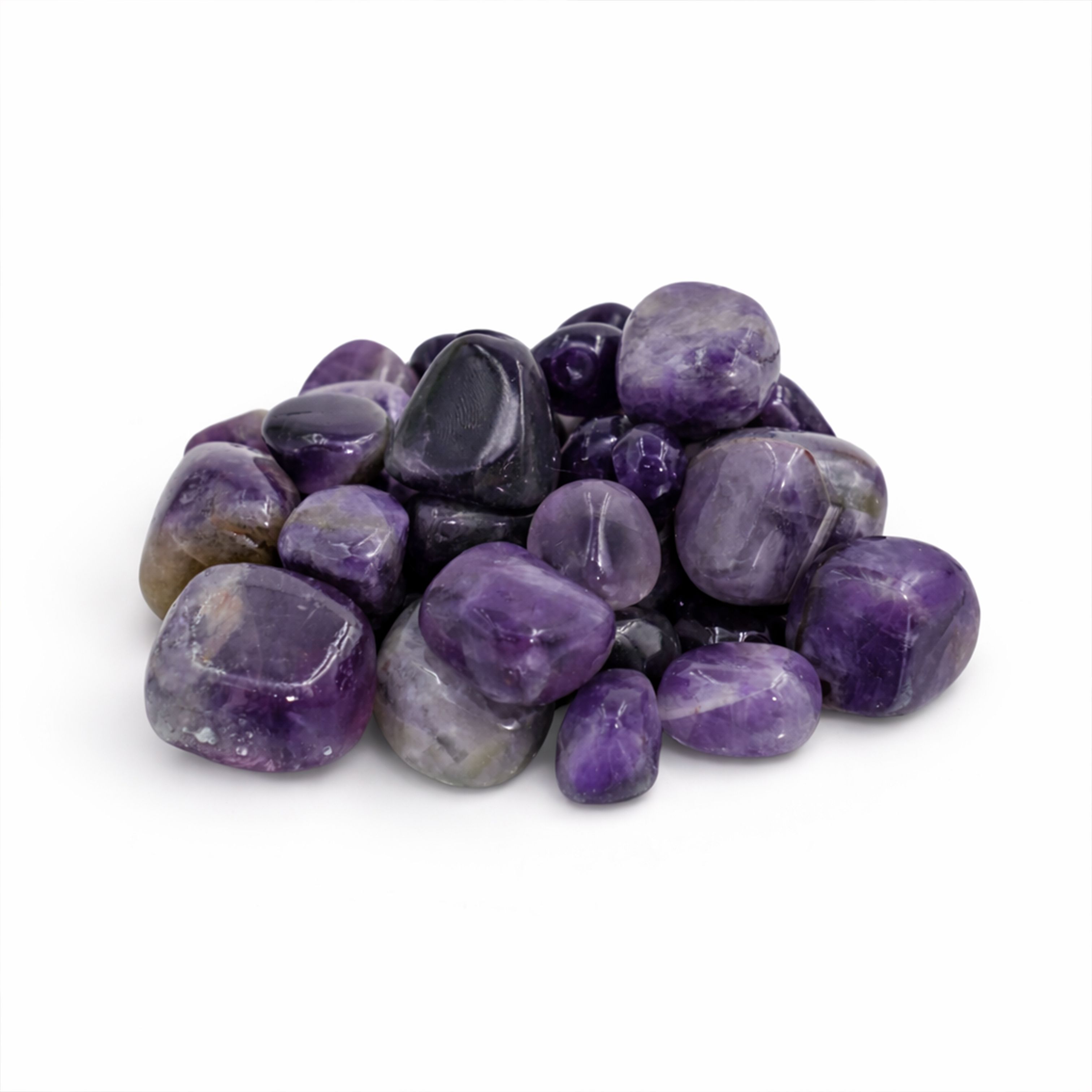 100Gram Vastu Amethyst Tumble |Healing Crystal Stone For Home Decor | Regular Asymmetrical Crystal Stone-image-3