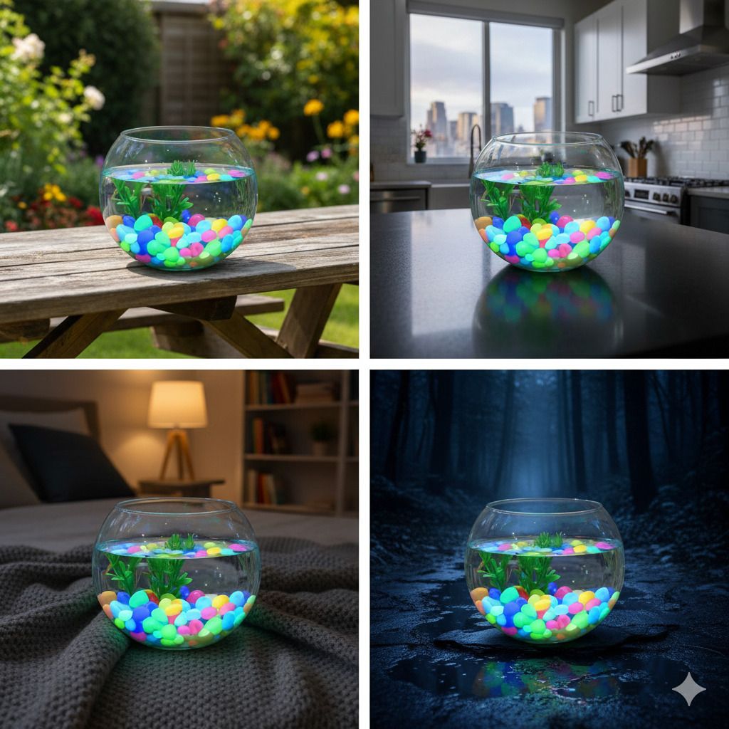 Stone7 Polished Angular Crystal Pebbles