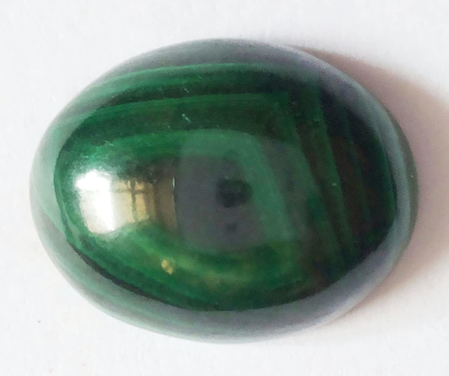 hoseki Best Quality Malachite Stone 12.5Cts stone Regular Oval Crystal Stone-picture-15