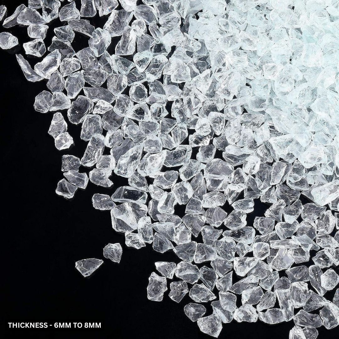 mamgla craftify Crushed Glass for Resine art Carved, Regular Asymmetrical Crystal Stone-picture-26