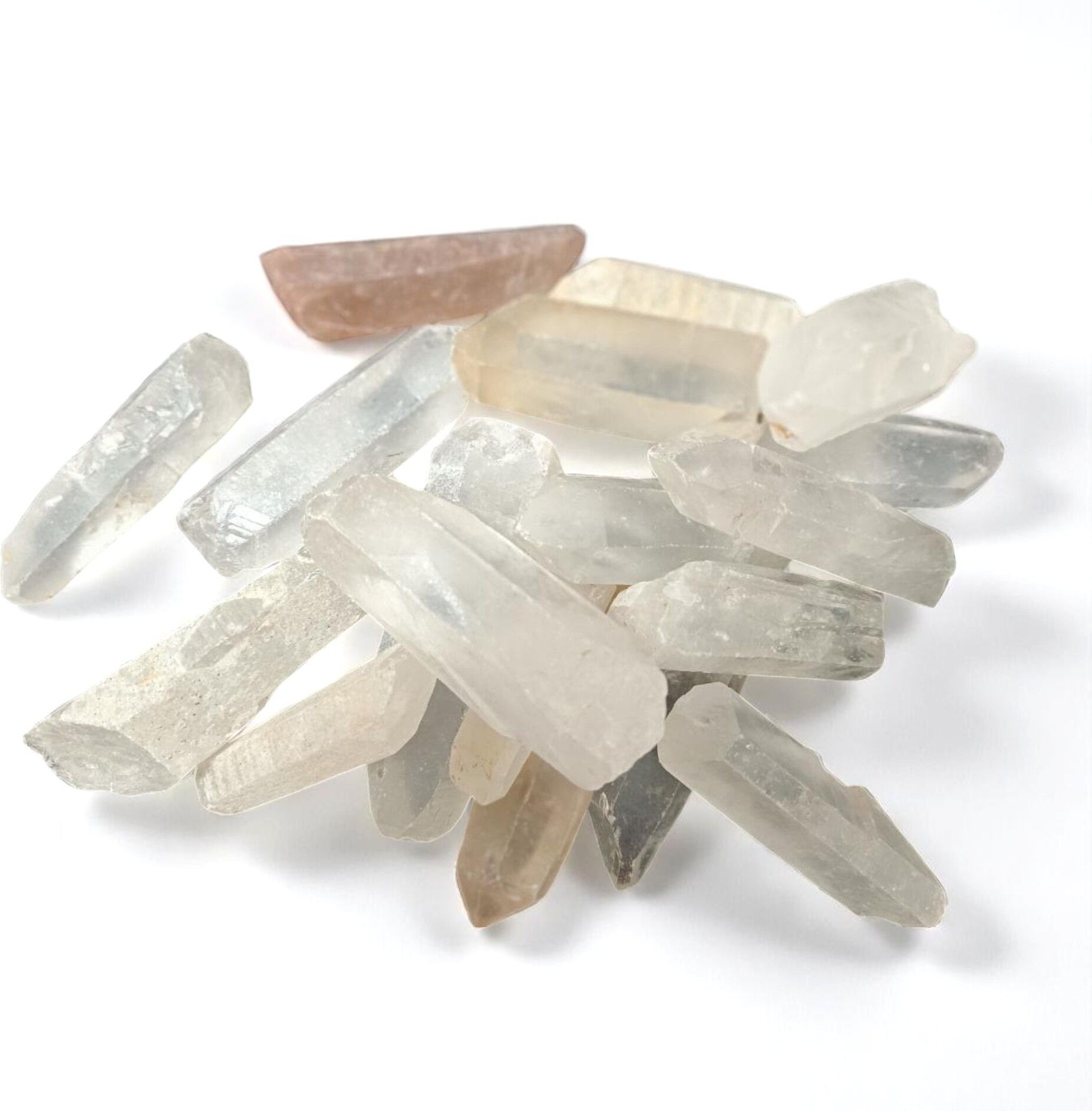 Natural clear Quartz Hexagonal Tower(Pencil) Regular Rectangular Crystal Stone
