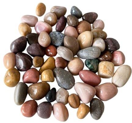 vrajcrystal Mix Natural Tumbled Stones Regular Round Sandstone Pebbles-picture-35