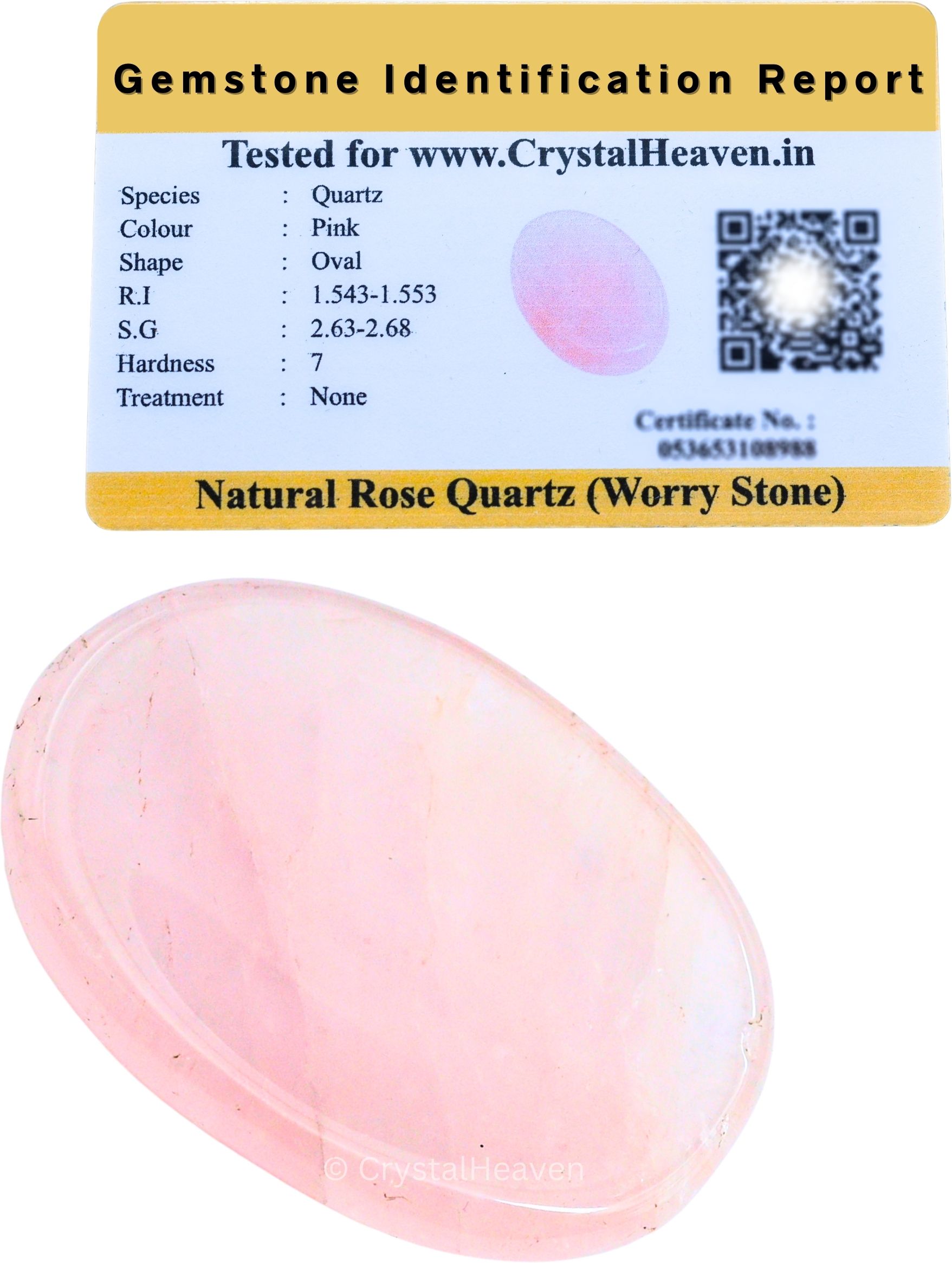 Rose Quartz Crystal Thumb Worry Pebbles Stones For Anxiety Stress Polished Oval Crystal Pebbles-image-23