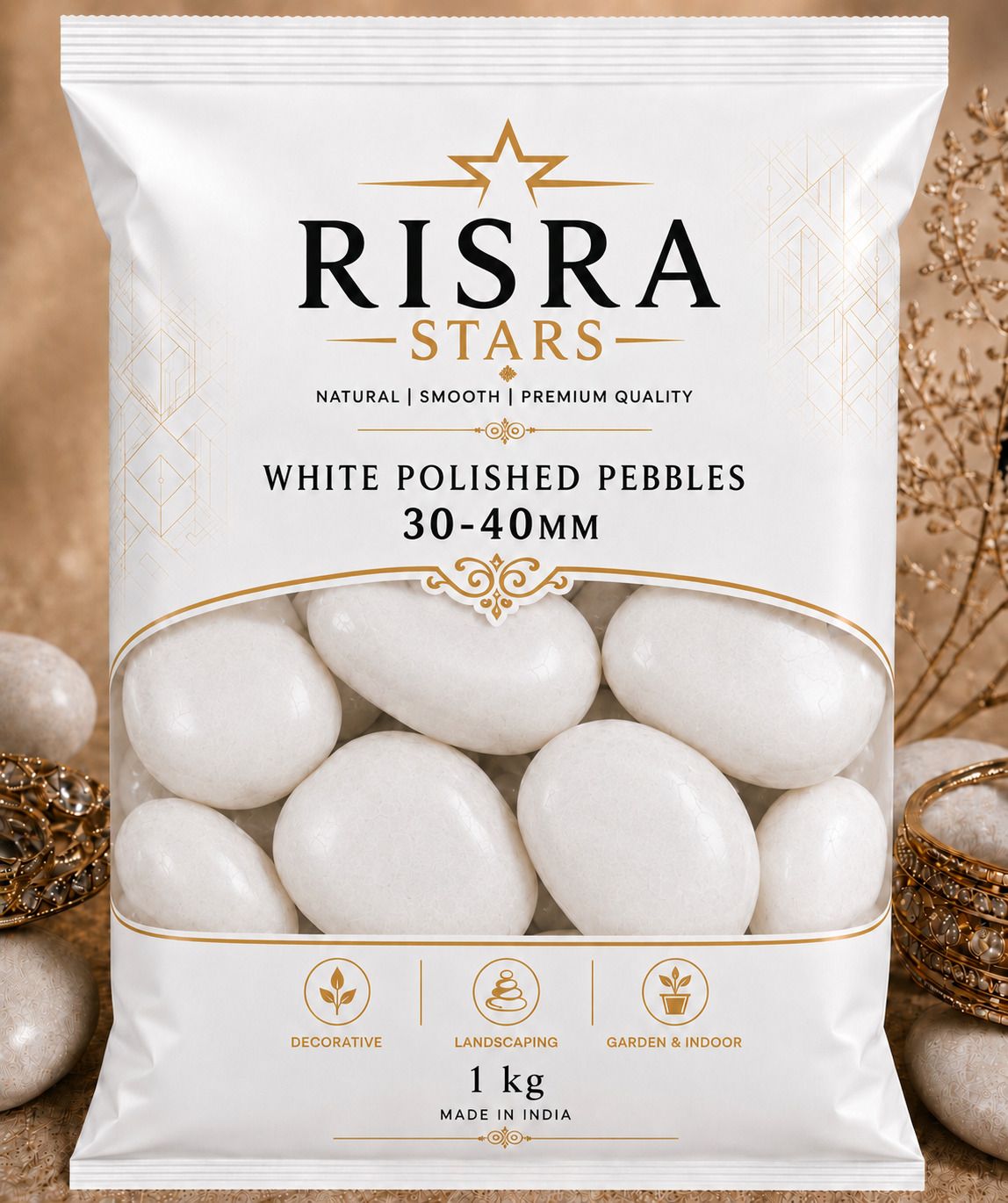 risrastar RISRA001 Polished, Regular Oval Rock Pebbles-picture-25