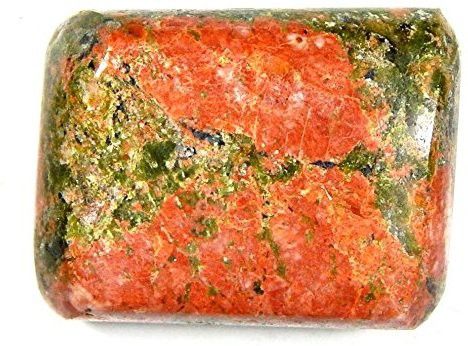 hoseki Rare Quality Unakite Tumbled stone 105.2Cts stone Regular Asymmetrical Crystal Stone-picture-12