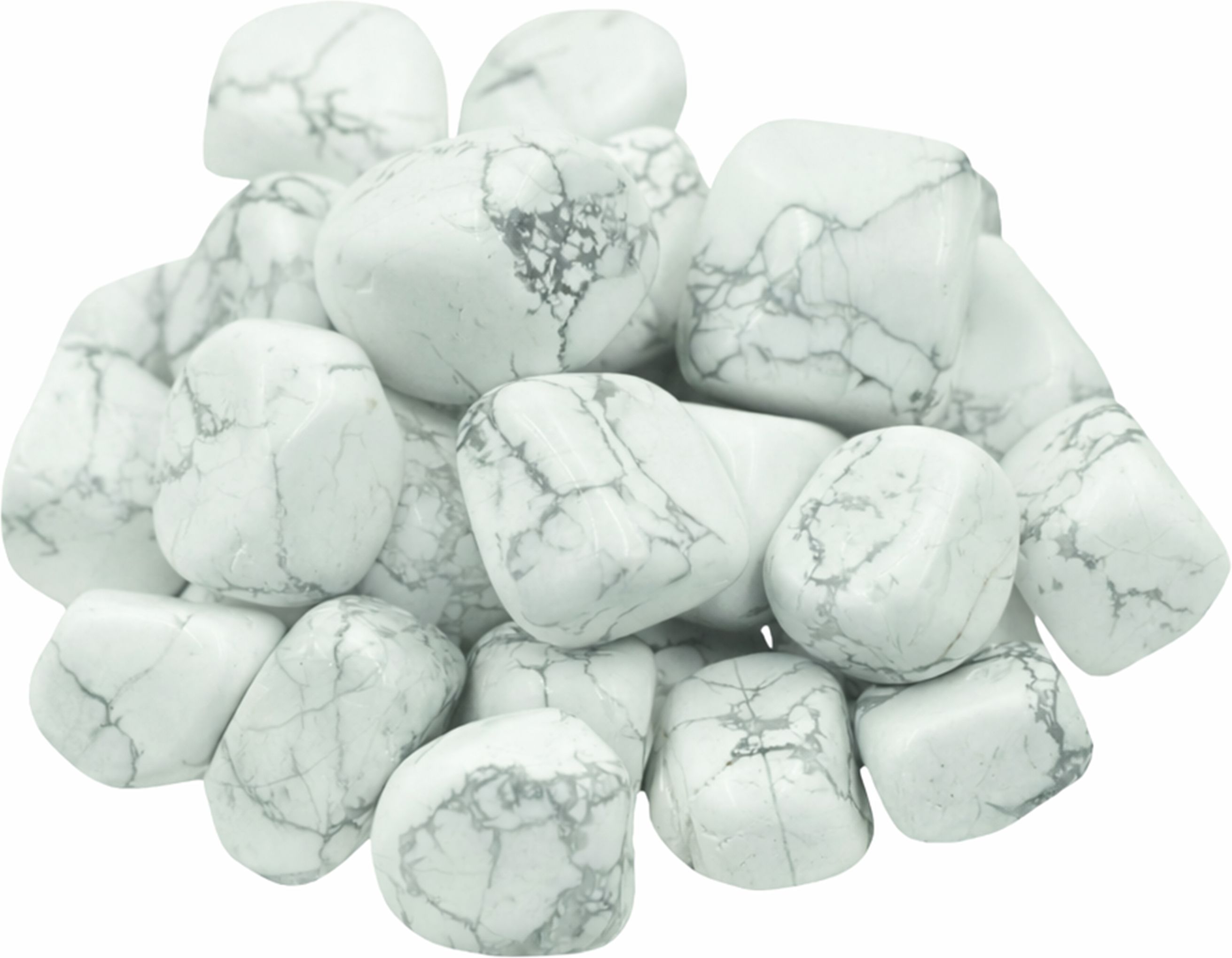 100gm Vastu Howlite Tumble Stone |Healing Crystal Stone for Home Decor | Regular Asymmetrical Crystal Stone-image-41