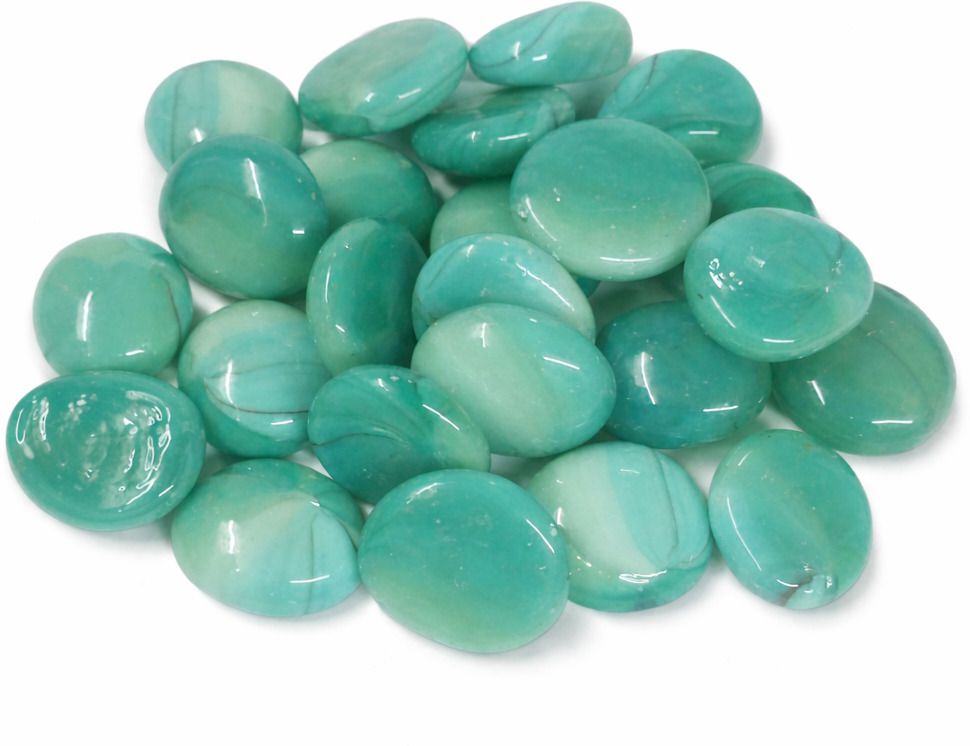 Glass Stones Pebbles for Flower Pots, Aquarium, Vase & Home Decoration Polished Round Crystal Pebbles-image-48