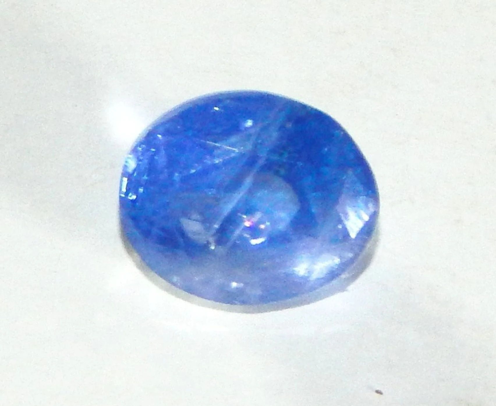 Natural Beautiful Blue Sapphire 2.8cts Regular Oval Crystal Stone-image-35