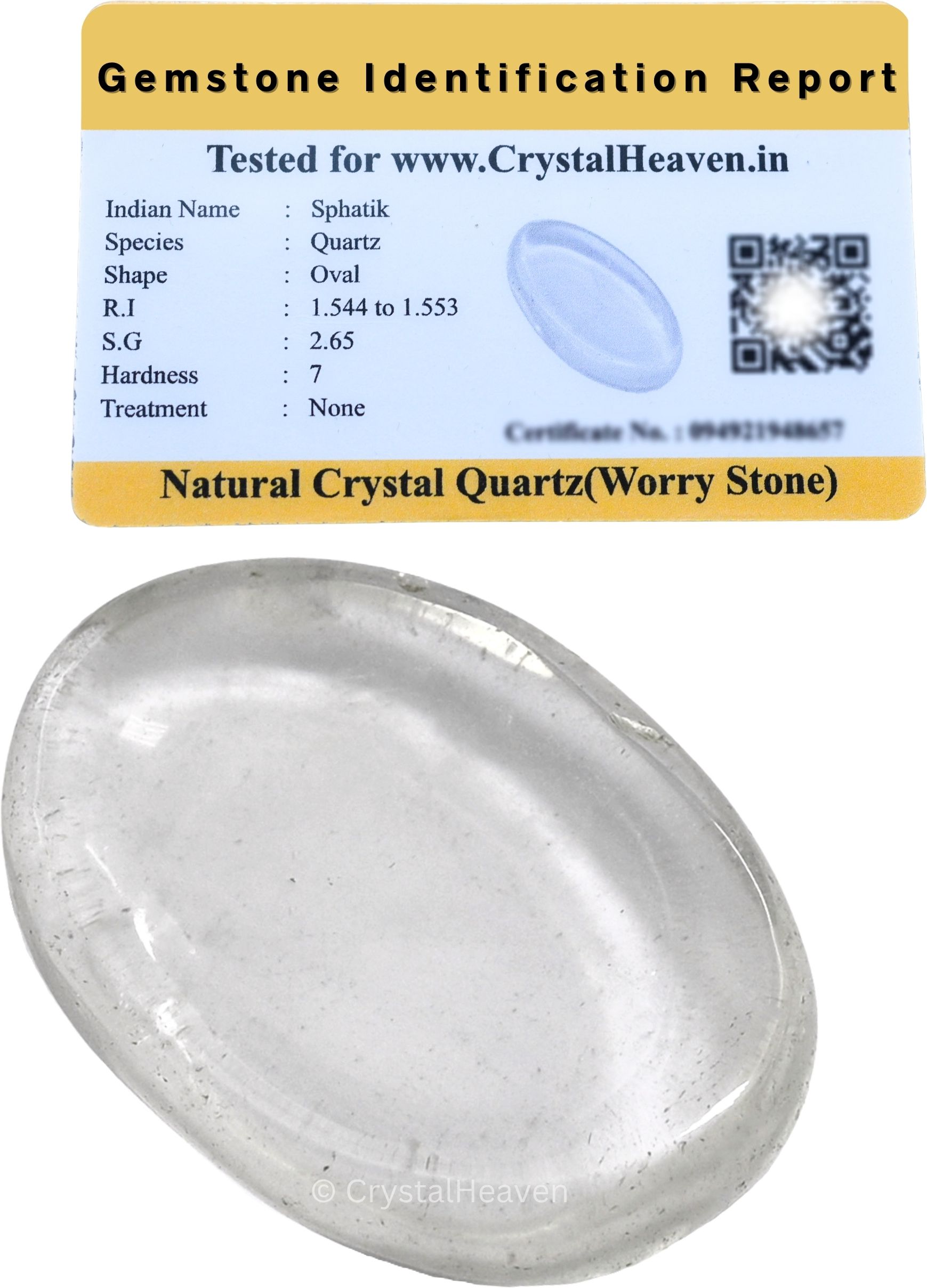 Clear Quartz Crystal Thumb Worry Pebbles Stones For Anxiety Stress Polished Oval Crystal Pebbles-image-49