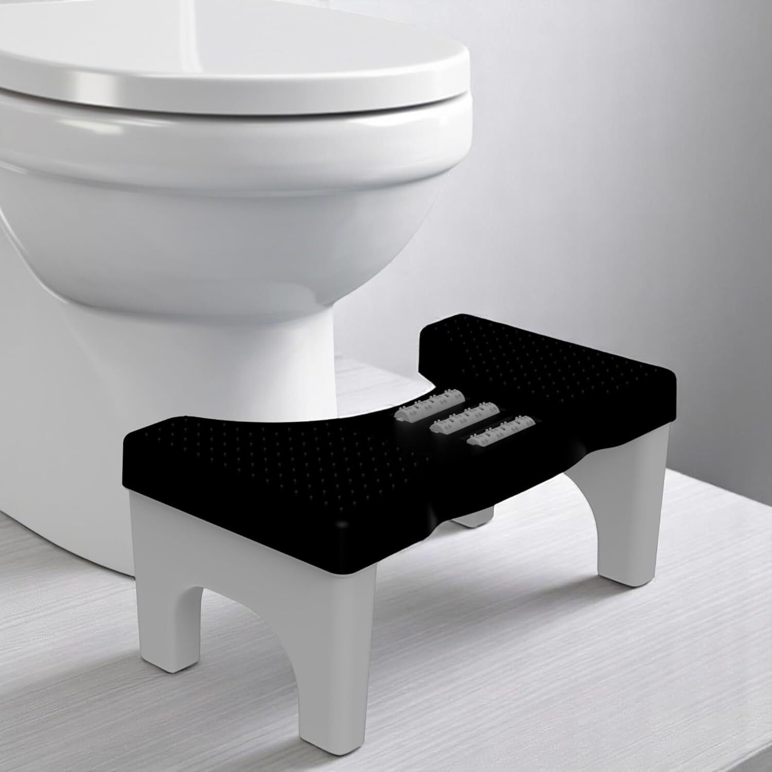 tastic Plastic Folding Potty Step Stool For All Toilet With Massage Rollers For All Age Potty Box-picture-14