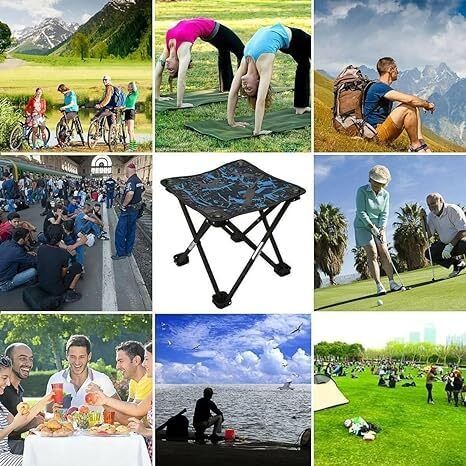 saivleen Folding Portable Camping Stool for Adults Foldable Steel Inversion Table-picture-38
