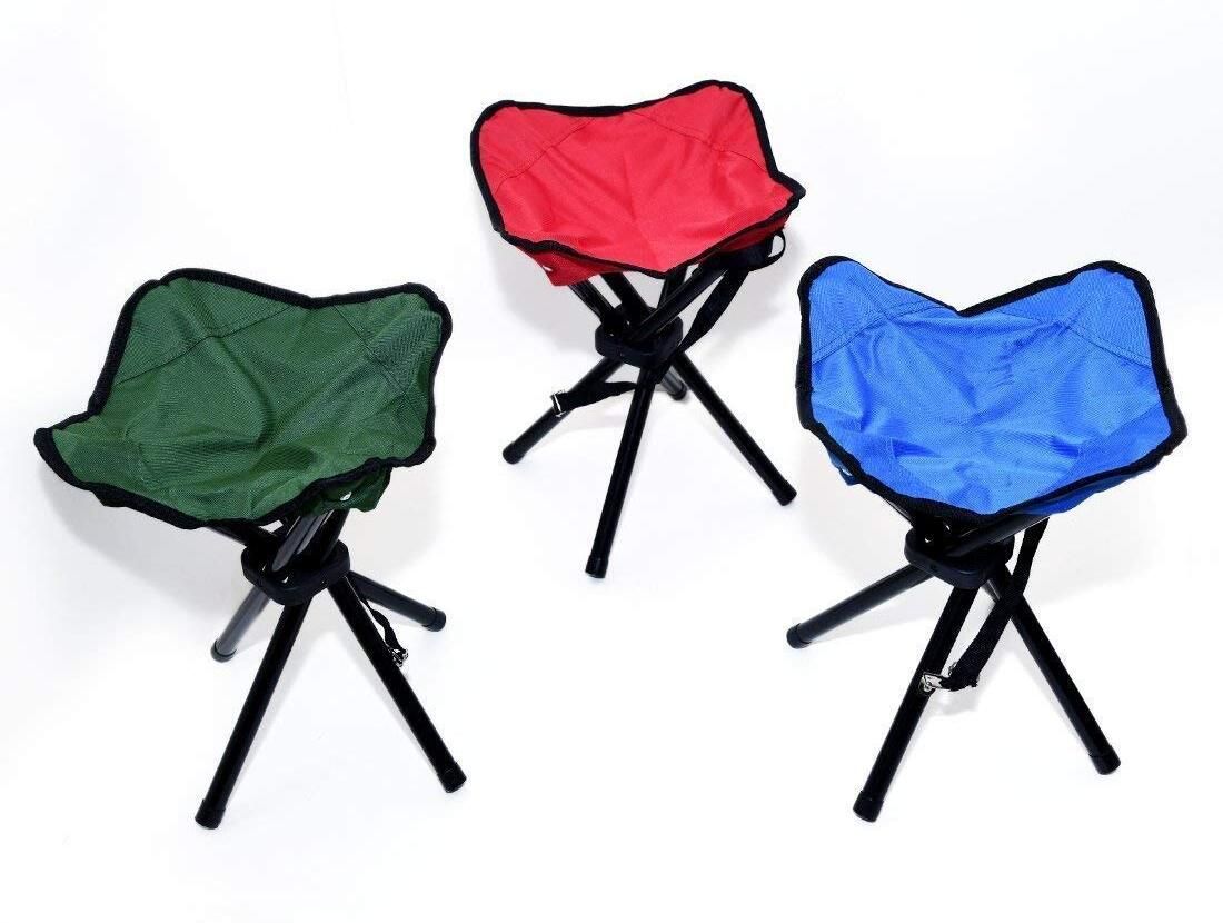 Folding Lightweight Leg Tripod Stool for Outdoor Travelling Camping Chair