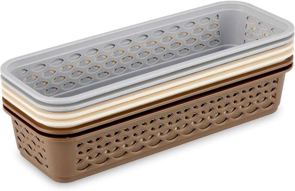 amb Plastic SMALL STORAGE BASKET PACK OF 6 Storage Basket-picture-25