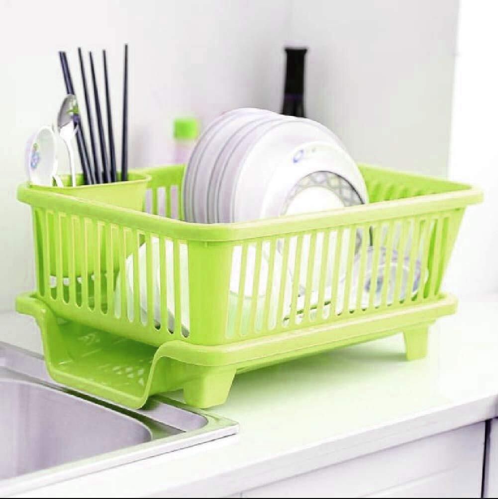 quickmart 3 in 1 Large Sink Set Dish Rack Drainer Drying Rac Plastic Kitchen Trolley-picture-25