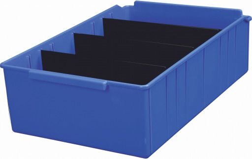 Polypropylene ALKON PANDA BIN PSB-455 BLUE (With 3 Partitions) Storage Basket-picture-37
