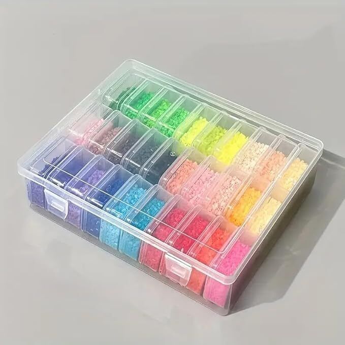 kitchenery Plastic Plastic Organizer Box for Earrings, Beads, Craft & Small Items Storage Basket-picture-0