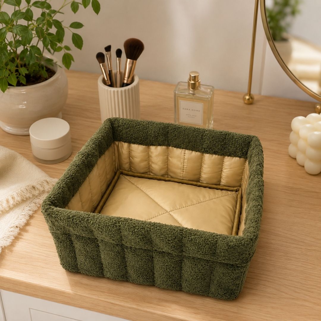 Cotton Soft Storage Basket - 100% cotton, Portable Large Organizers for Women Storage Basket-image-27