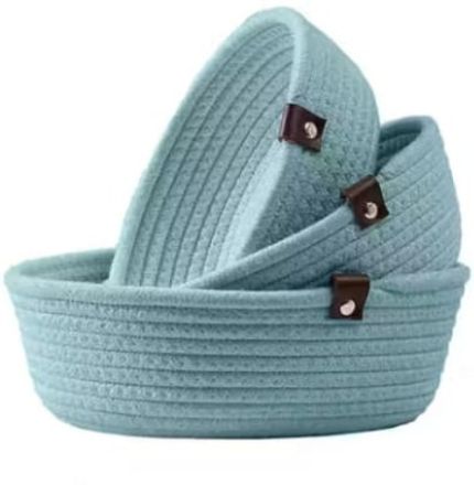 enaya trxtile Cotton BOWL SET OF 3 Storage Basket-picture-28