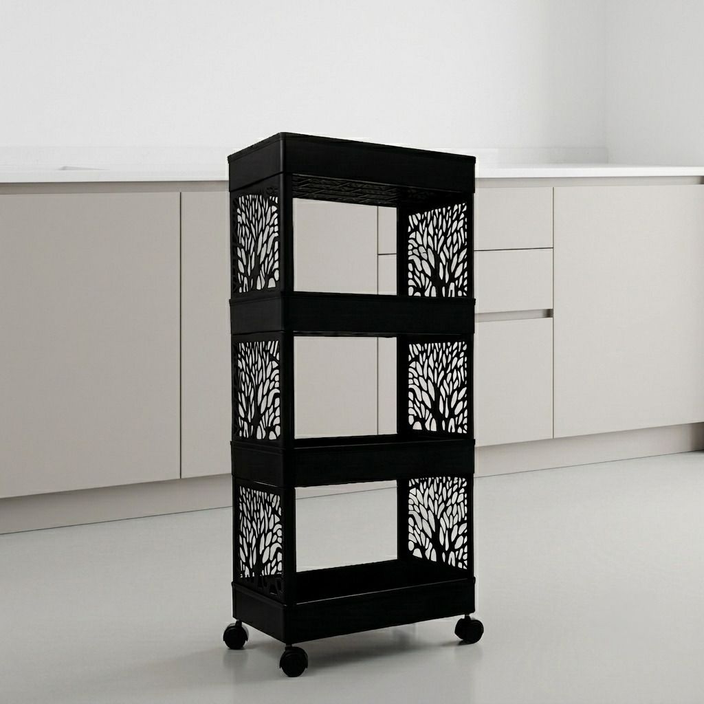 maxtid Plastic Multi-Layer Storage trolley for Room Arrangement Organizer Storage Basket-picture-27
