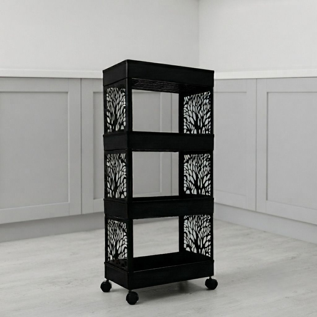 maxtid Plastic Multilayer Spacious Storage trolley for Daily Essentials Storage Basket-picture-13