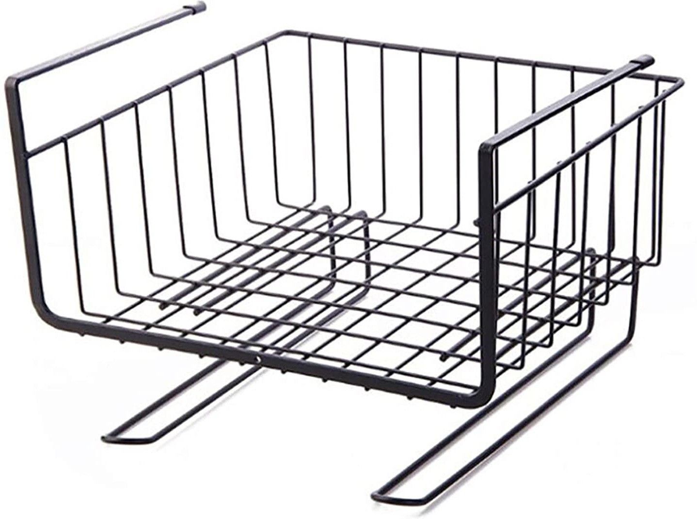 Iron Storage Basket Kitchen Storage Rack Under Cabinet Storage Shelf Basket Storage Basket-image-42