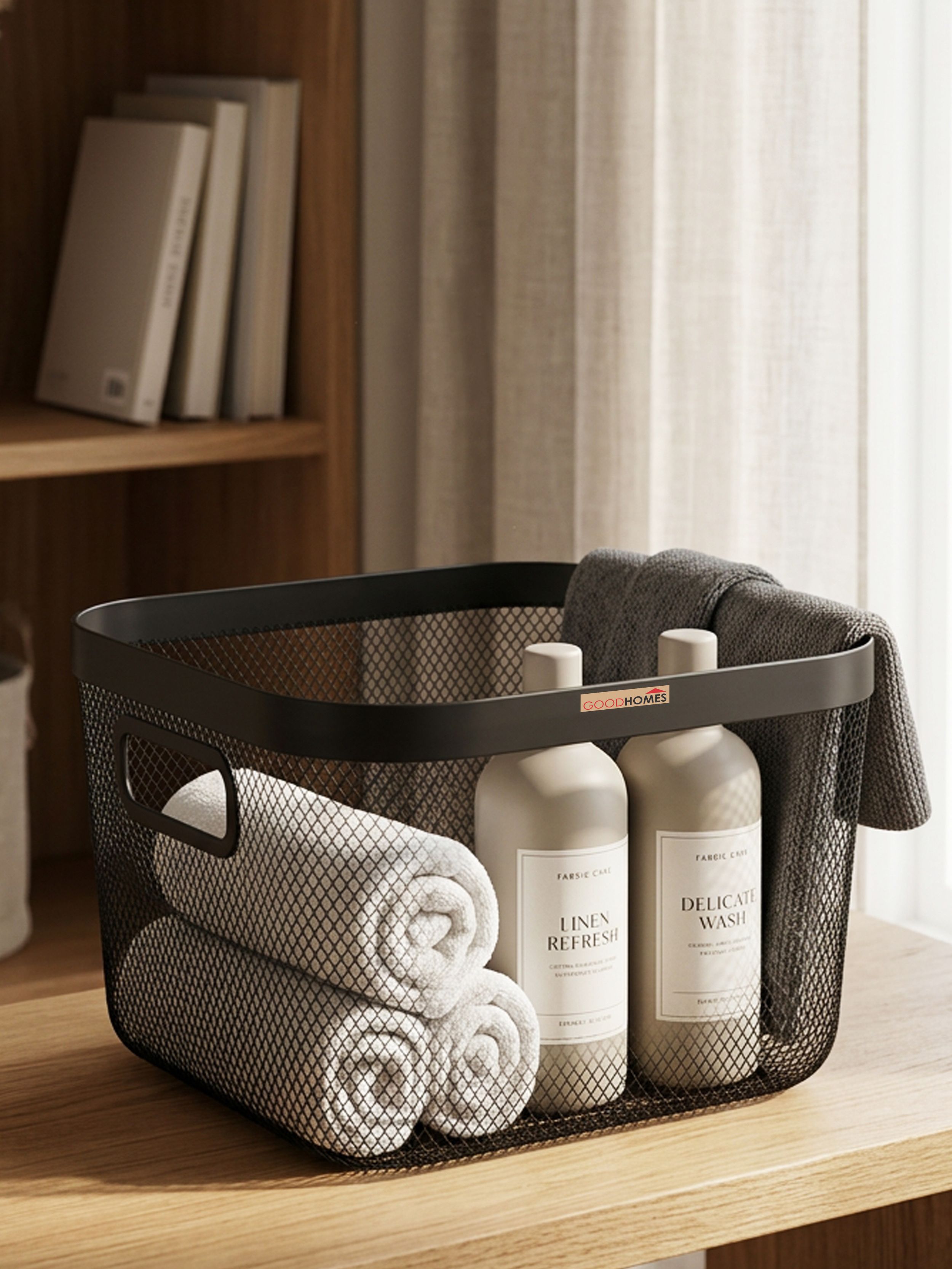goodhomes Carbon Steel BASKET-14-BLACK Storage Basket-picture-20