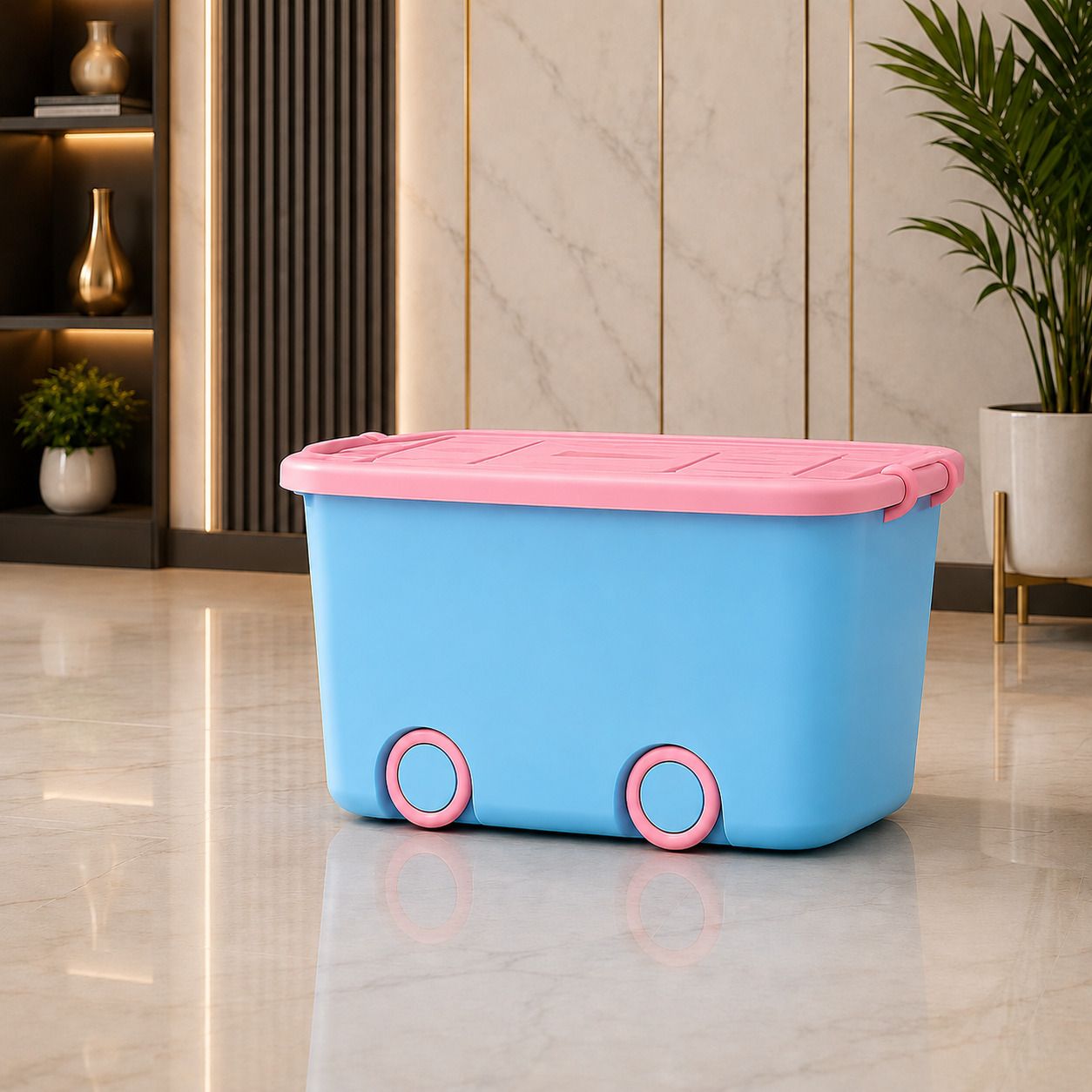 movanspro Plastic Storage-box-blue-single Storage Basket-picture-35