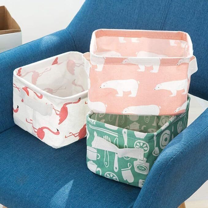 jiyanecommerce Cotton Space Saving Storage Box Storage Basket-picture-43