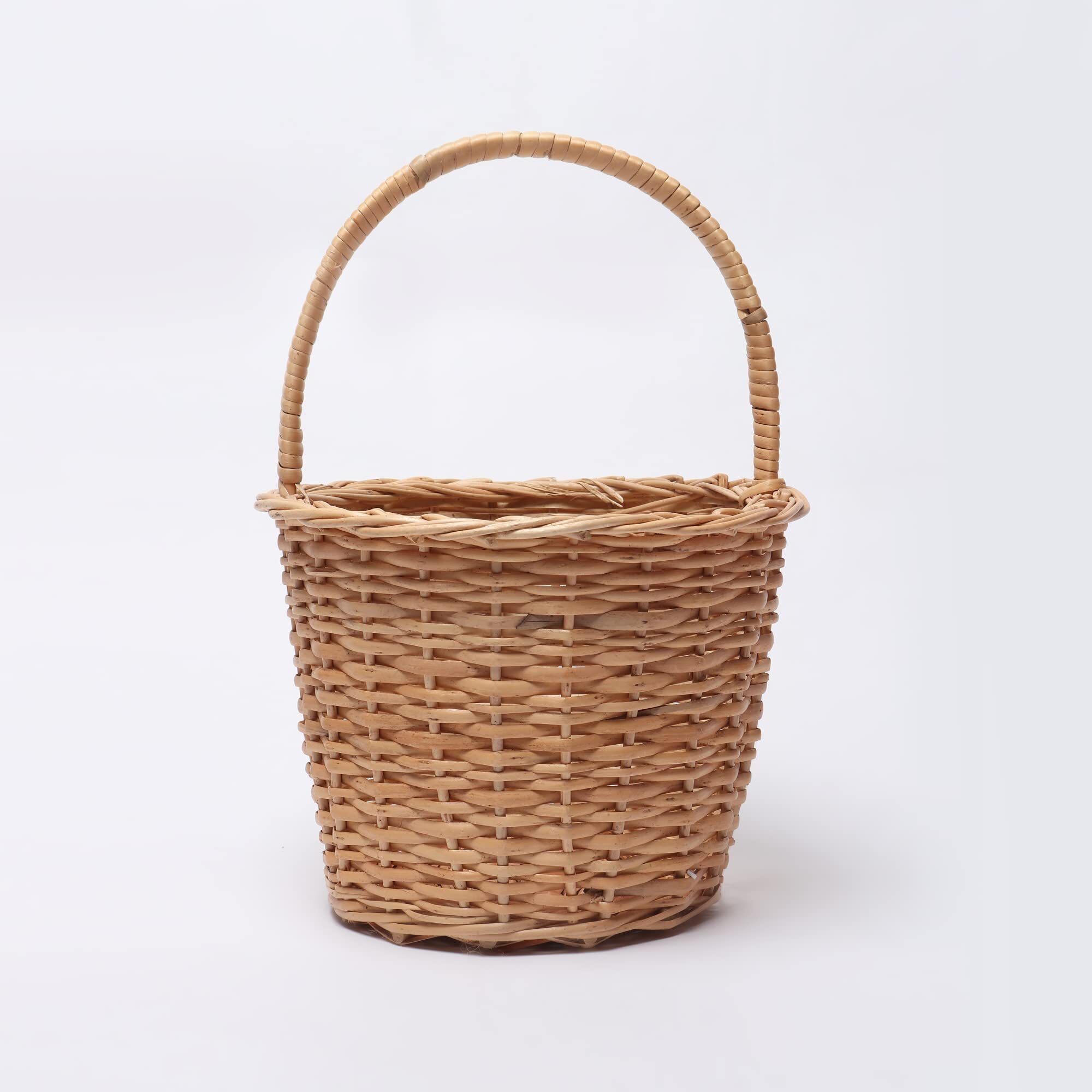 habereindia Bamboo Handwoven Round Hamper Basket for Boutique Gift Hampers and Decorative Use Storage Basket-picture-39