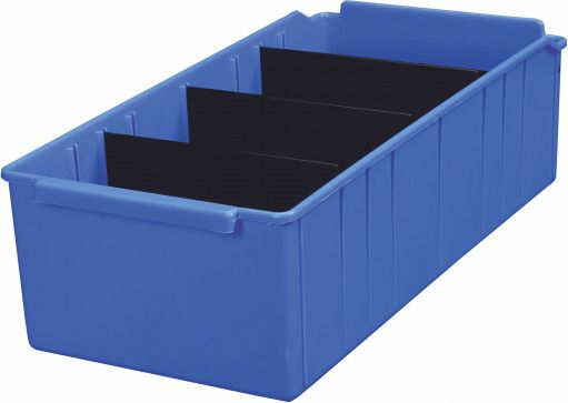 Polypropylene ALKON PANDA BIN PSB-454 BLUE (With 3 Partitions) Storage Basket-picture-17
