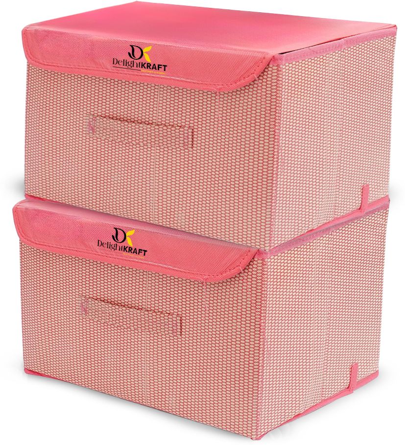 Nylon Foldable Storage Box for Multi-Purpose Organizer for Clothes, Toys & Books Storage Basket-image-25