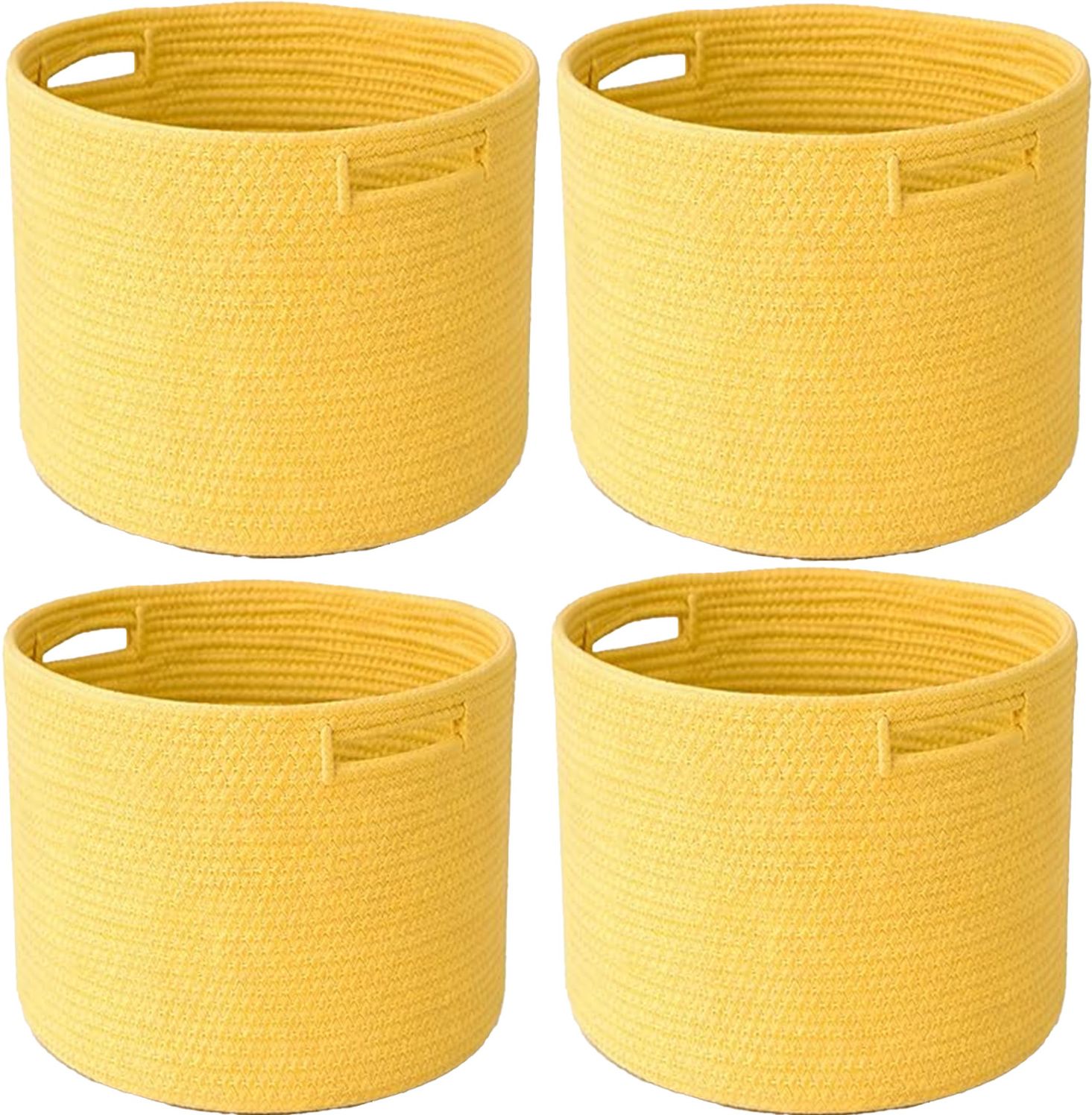 adhigams Cotton Cotton Storage Basket | 15x15 cm Storage Basket-picture-32
