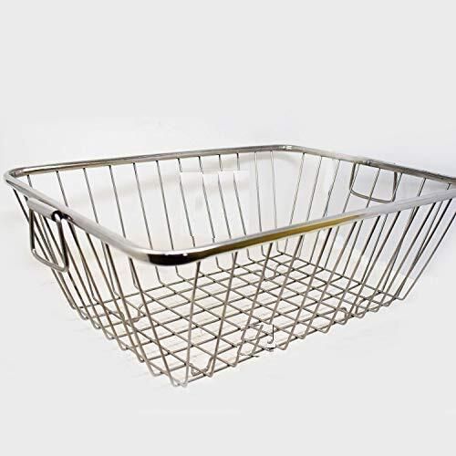 shivent Stainless Steel Dish Drainer Basket for Kitchen/Dish Drying Stand/Utensil Drainer Rack Storage Basket-picture-25