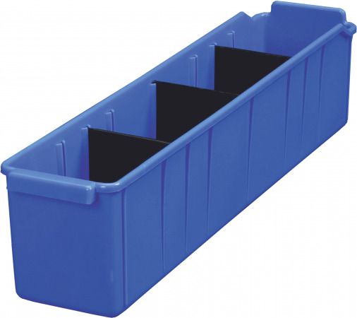 Polypropylene ALKON PANDA BIN PSB-452 BLUE (With 3 Partitions) Storage Basket-picture-14